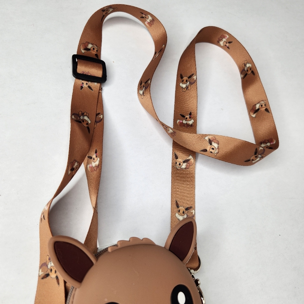 Pokemon Eevee Trading Card Crossbody Purse Case - Picture 4 of 5